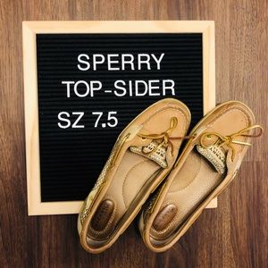 ✨ Sperry Top Sider Shoes w/ Gold Glitter! ✨